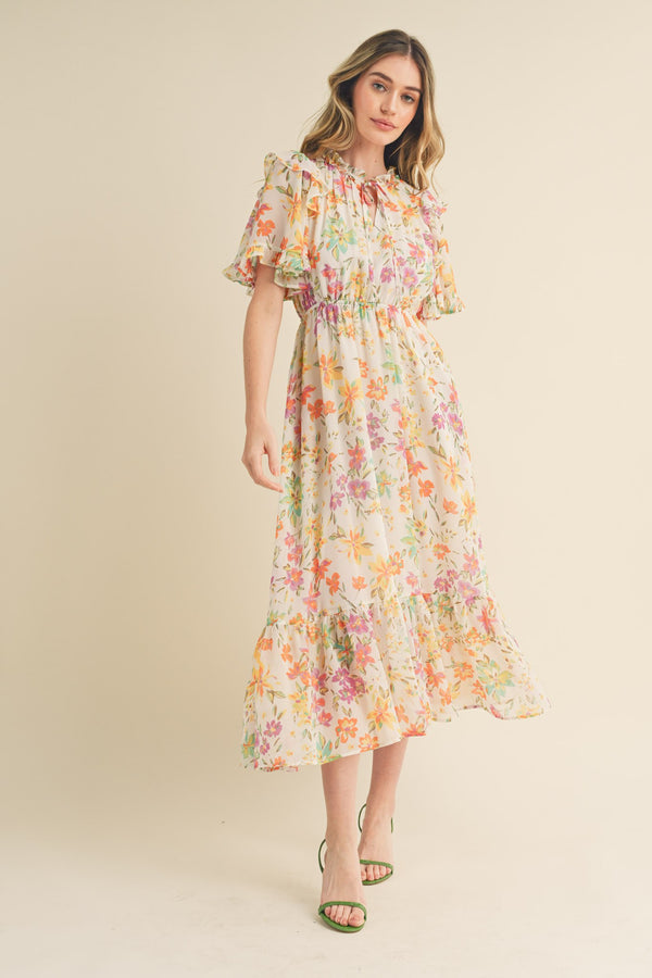 'Blossom Breeze' Midi Dress