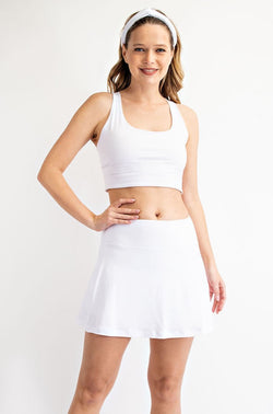 'Goal Time' Skirt - White