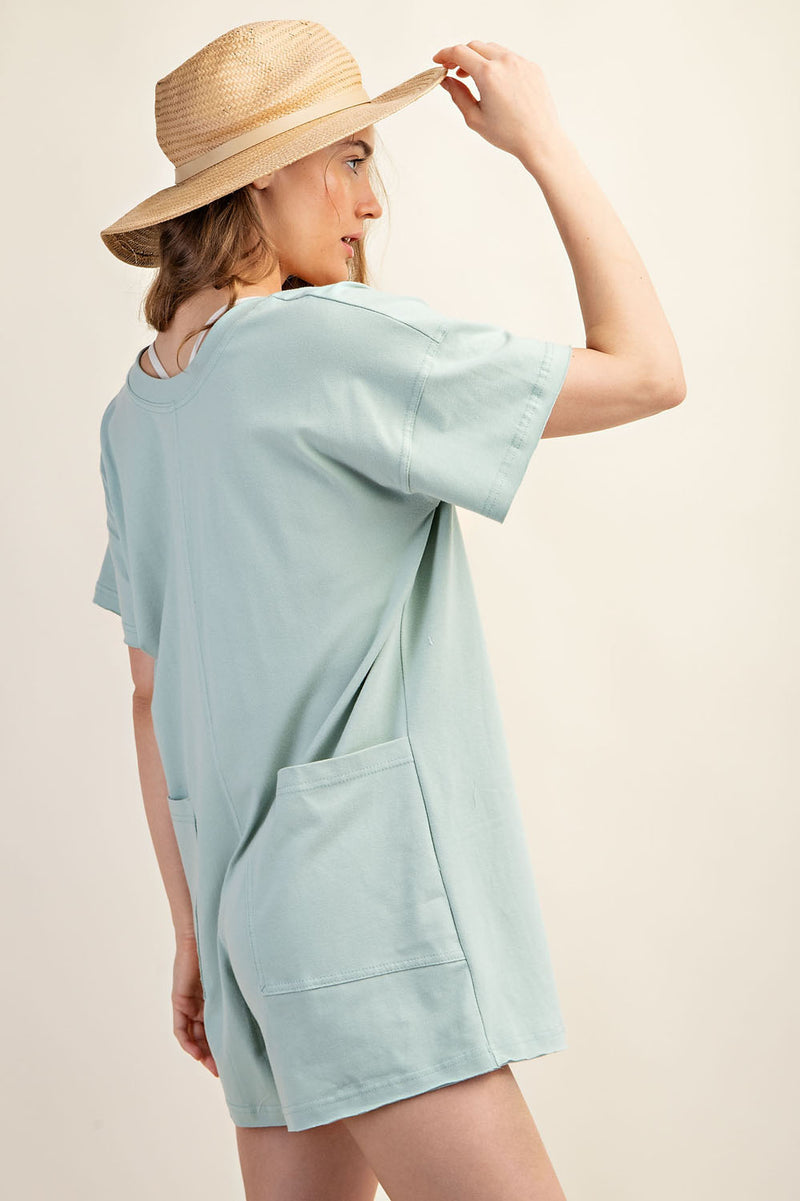 'Days Off' Romper - Sage