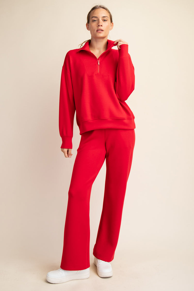 'Cloud Nine' Pullover - Red