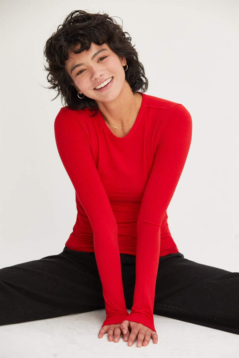 Basic Long Sleeve - Red