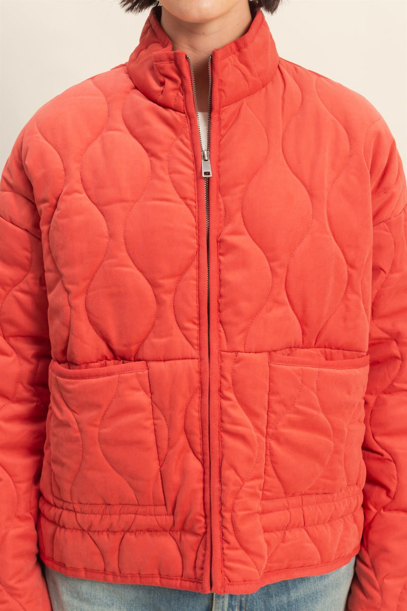 'Feels Just Right' Jacket - Pale Red