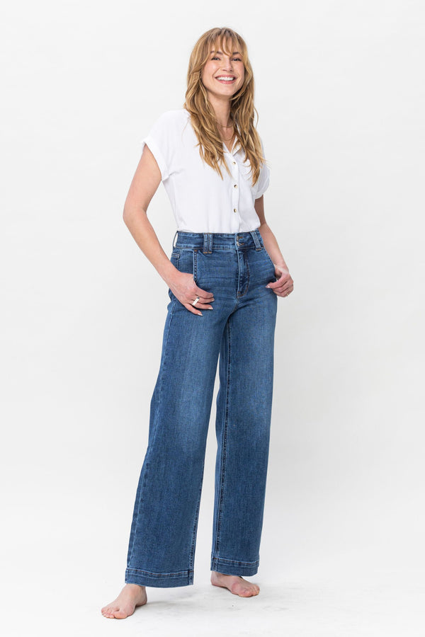 'On the Rise' High Waist Wide Leg Jean