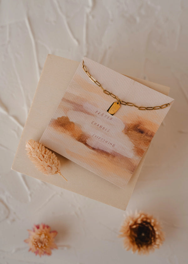 Pray Big Mini Tag Necklace | Dear Heart