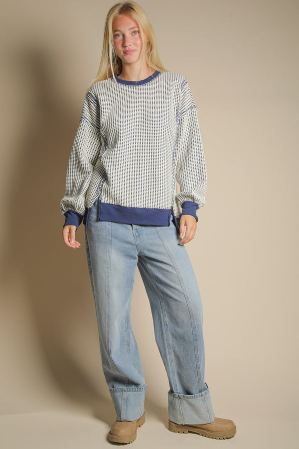 'Free Play' Top - Navy