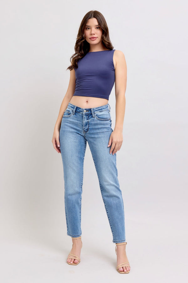 'Time to Begin' Mid Rise Jeans