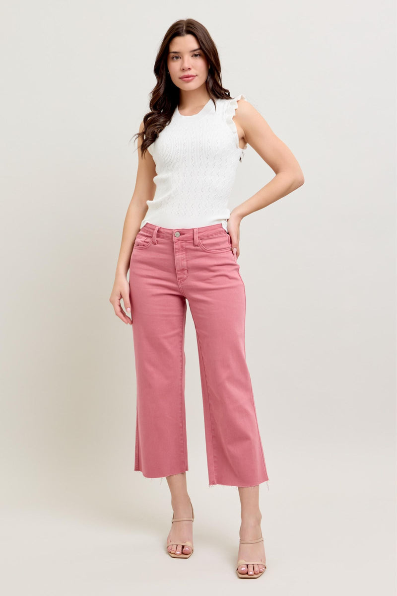 Rose High Rise Cropped Jeans