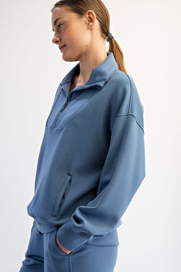 'Cloud Nine' Pullover - Paradise Blue