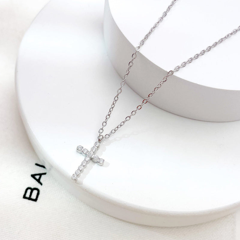 Tarnish Free Cross Necklace - SIlver