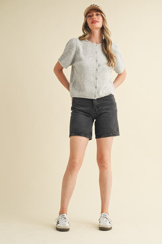 'Another Day' Sweater Cardigan - Gray