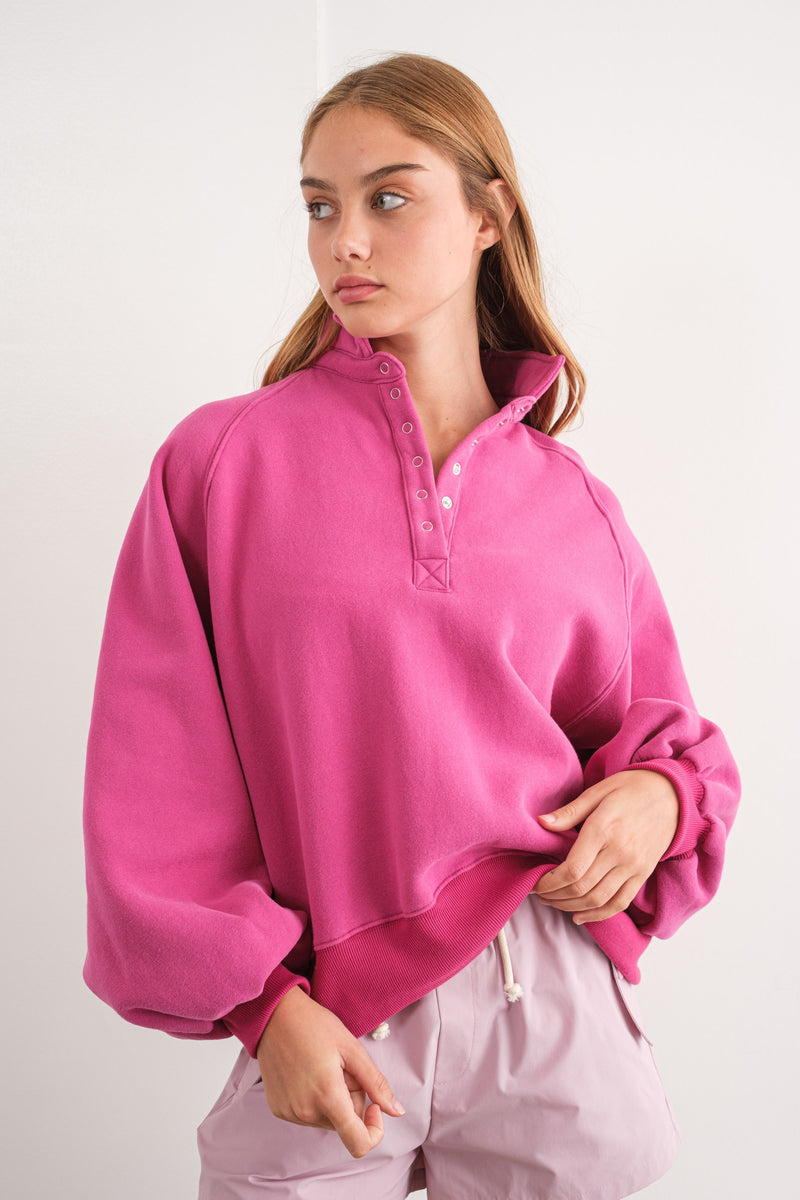 Piper Pullover - Fuchsia