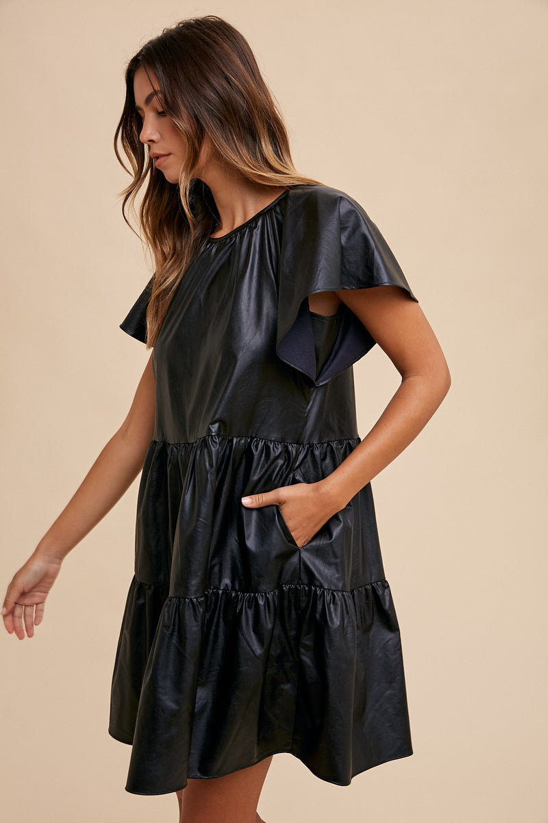 'Talk This Way' Leather Dress