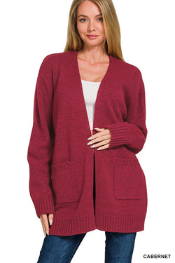 Everyday Cardigan - Cabernet