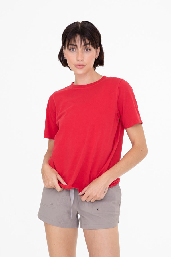 Classic Boxy Tee - Cherry