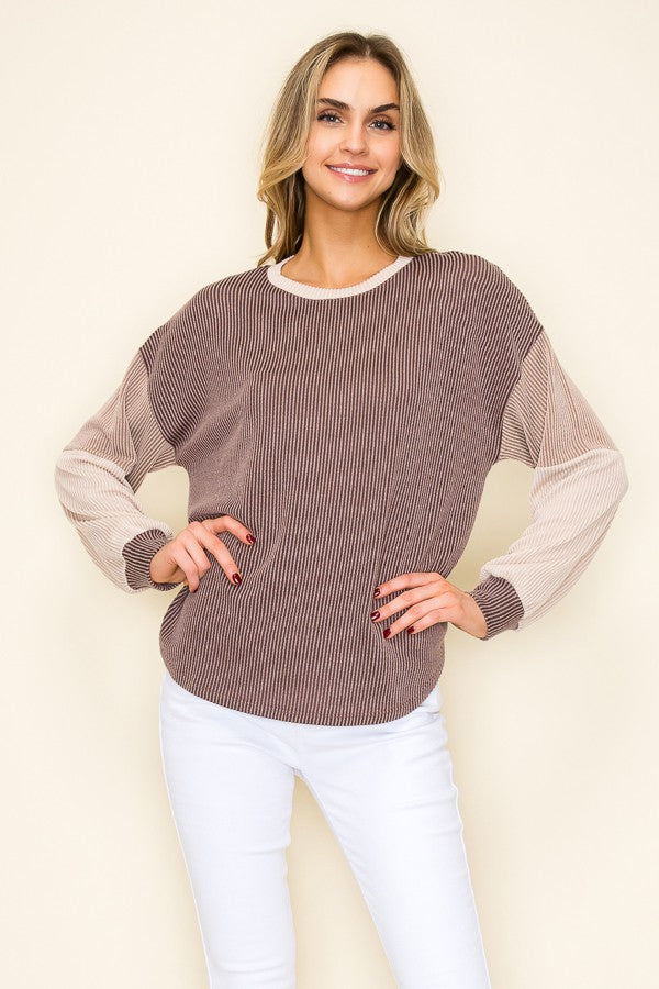 'New Day' Ribbed Top