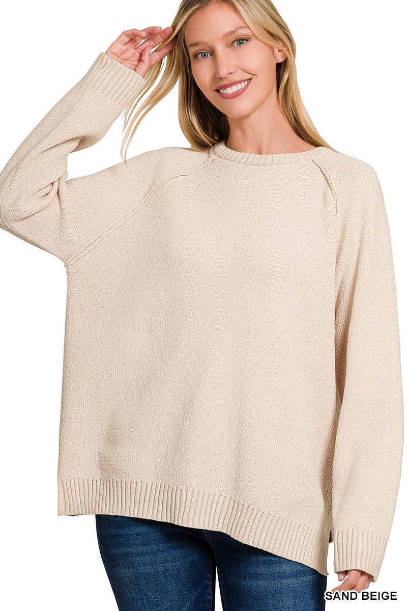 Chenille Sweater - Beige