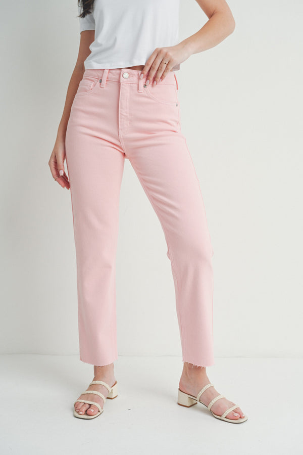 'Pink Dream' Straight Leg Jean