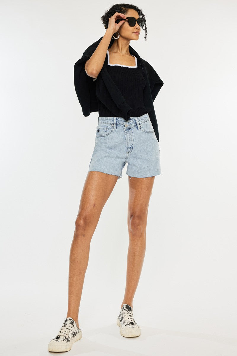 High Rise Crossover Shorts
