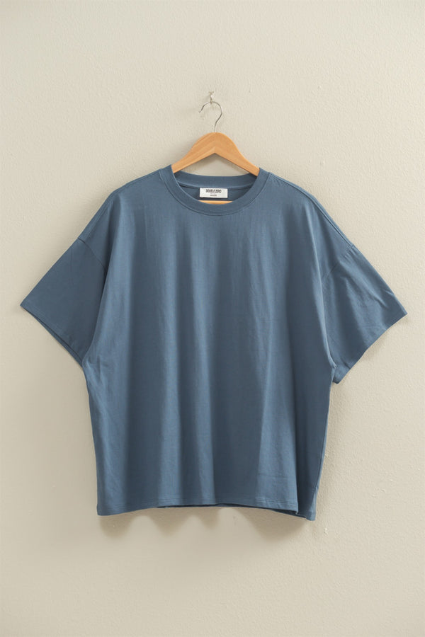 Oversized Tee - Dusty Navy