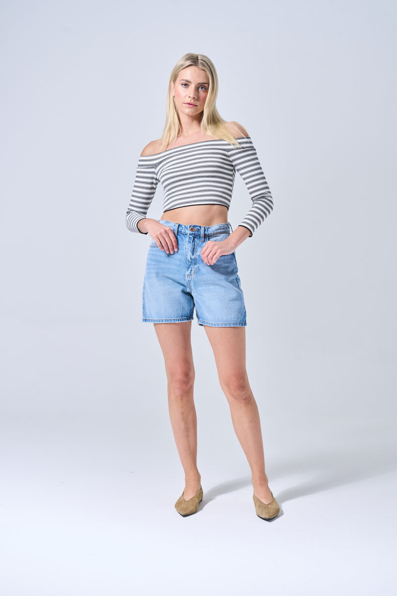 'Back to You' High Rise Baggy Short
