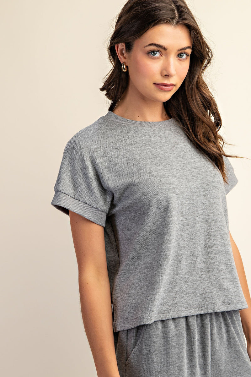 'Pure Comfort' Top - Gray
