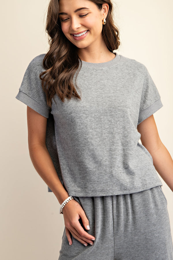 'Pure Comfort' Top - Gray