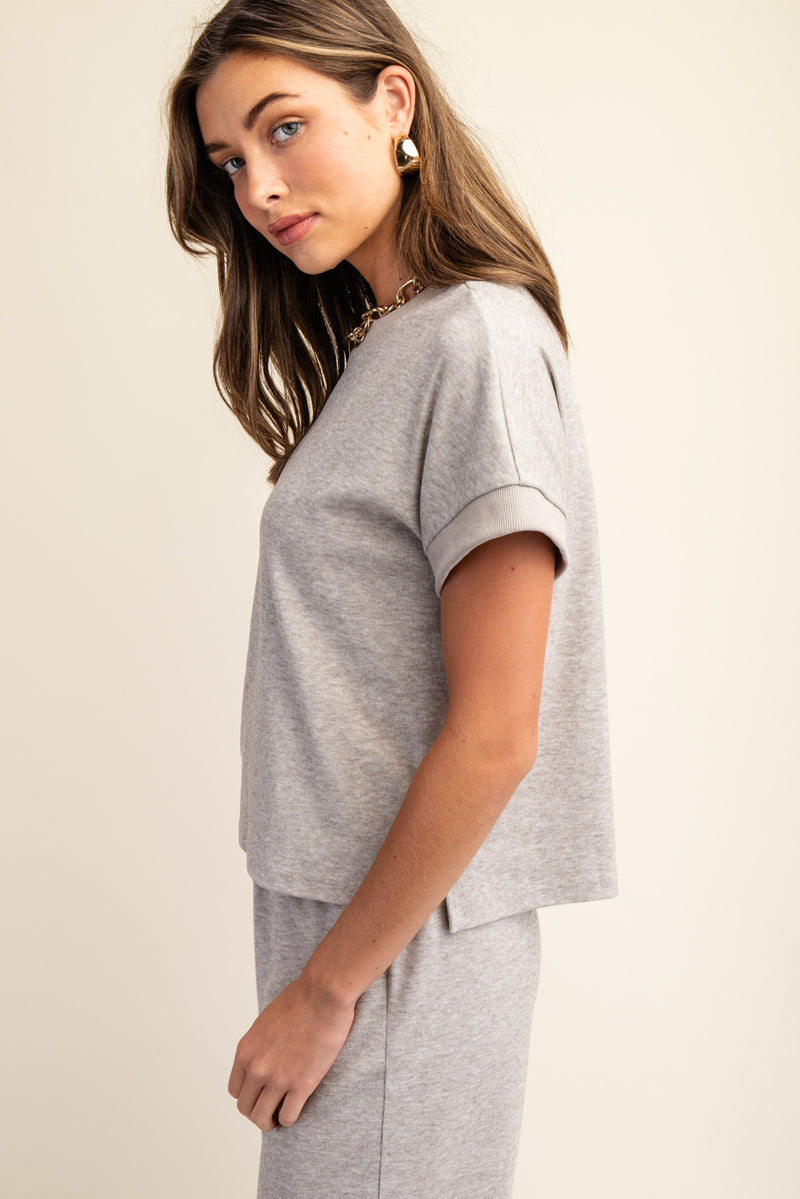 'Pure Comfort' Top - Taupe