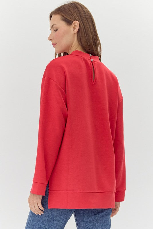 'Road Not Taken' Top - Red