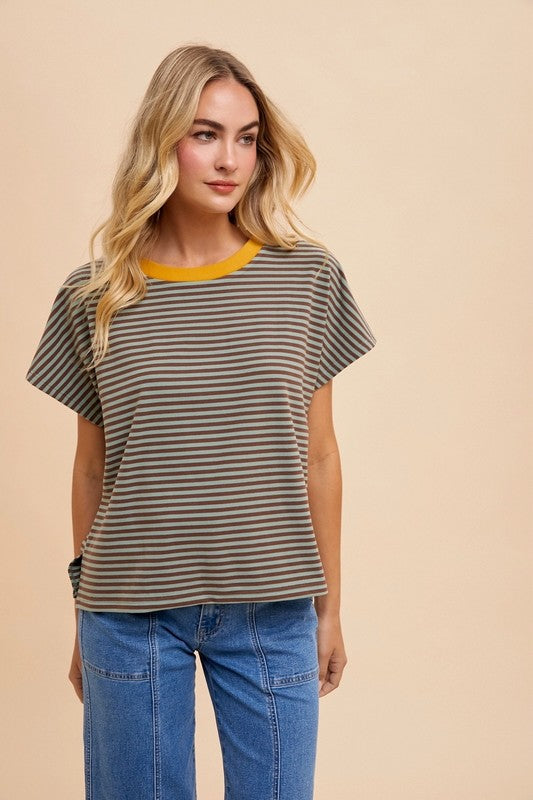 'Comfort Zone' Striped Top