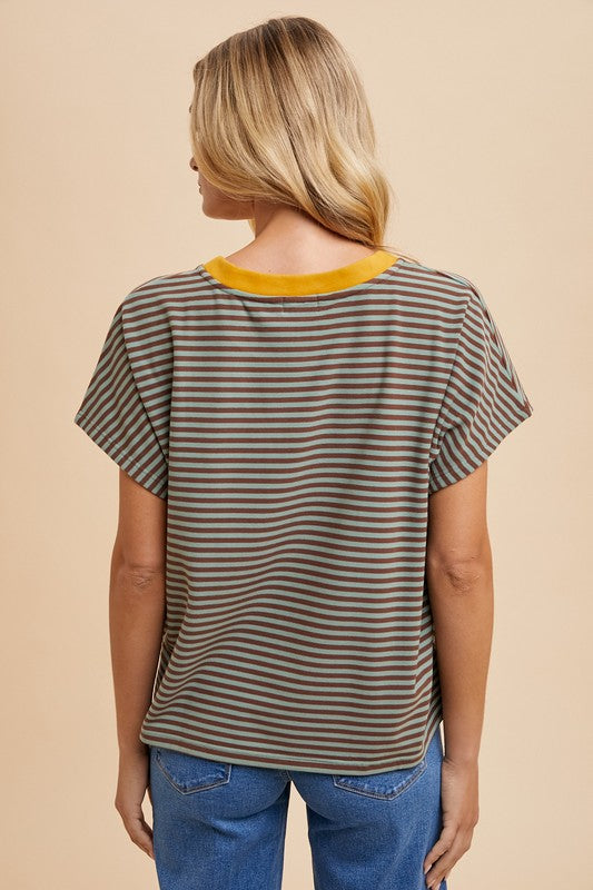 'Comfort Zone' Striped Top