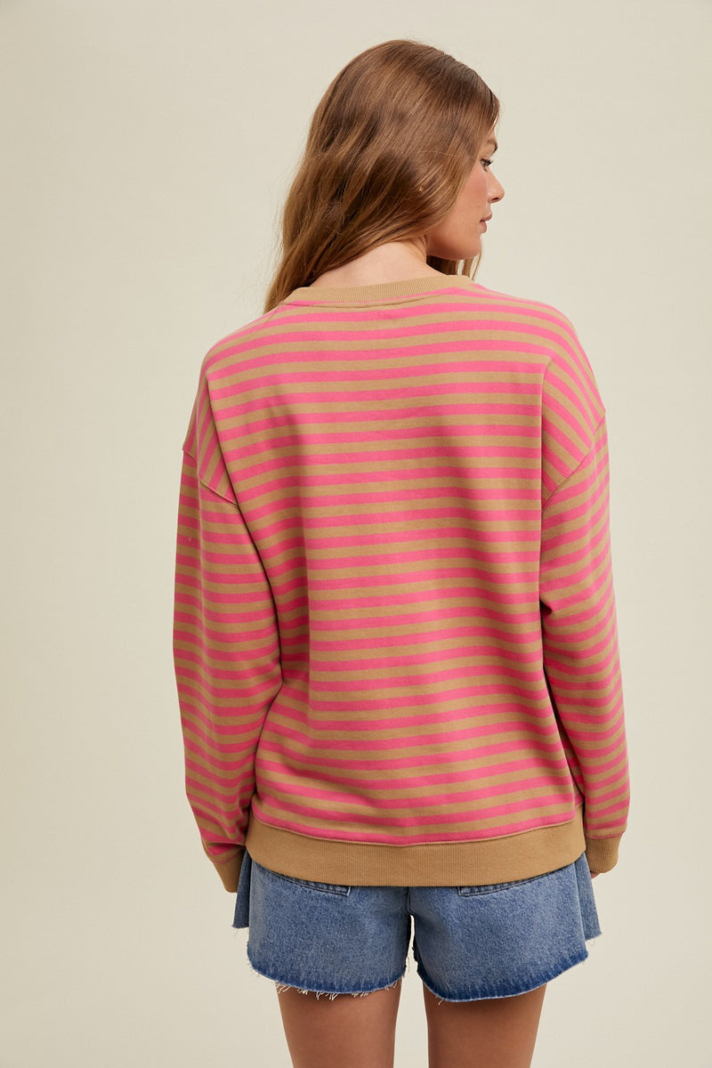 'Wandering Ways' Pullover - Punch