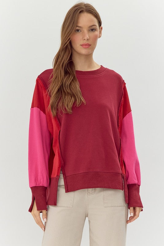 'Won't Stop' Colorblock Sweatshirt