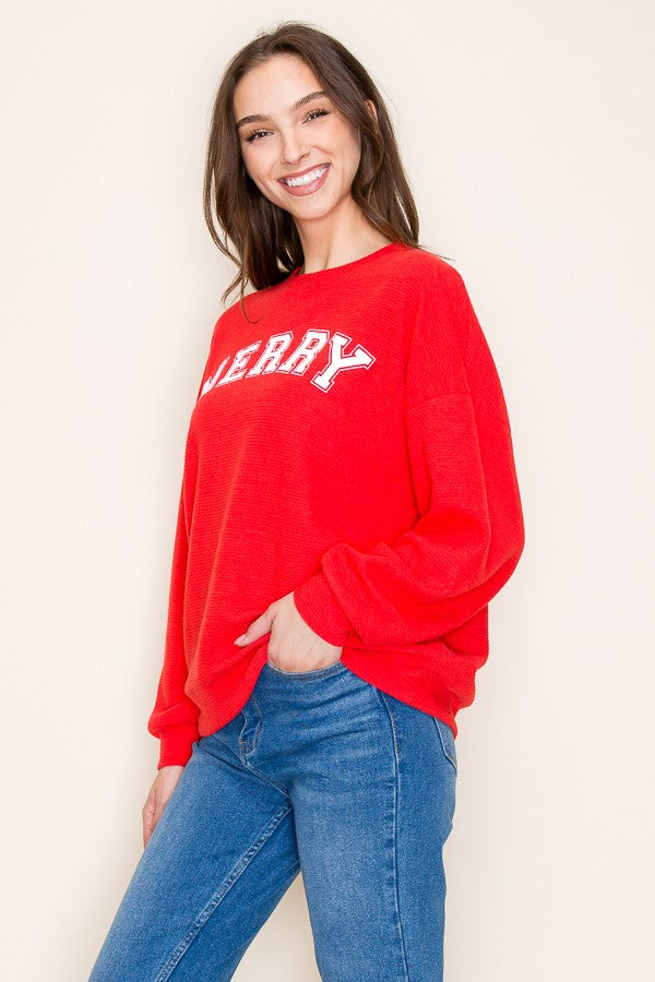 'Merry' Top - Red