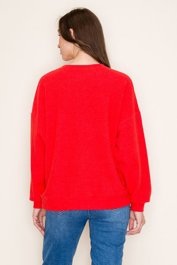 'Merry' Top - Red