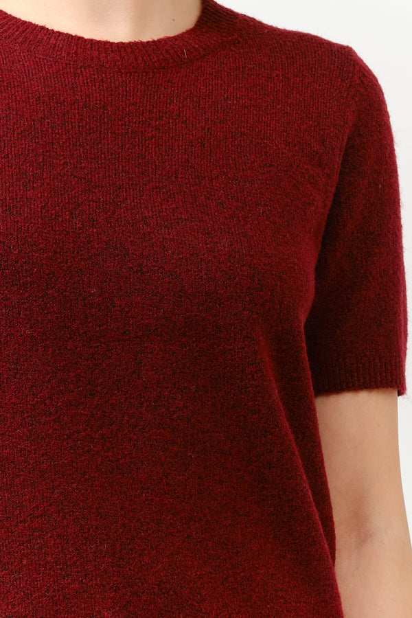 'Let It Be' Sweater Top - Burgundy