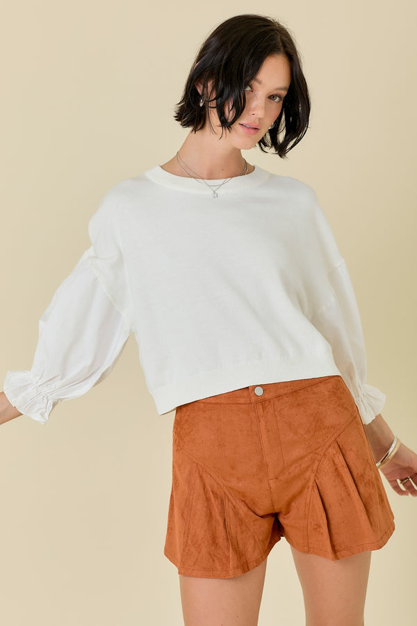 'Waste No Time' Sweater Top