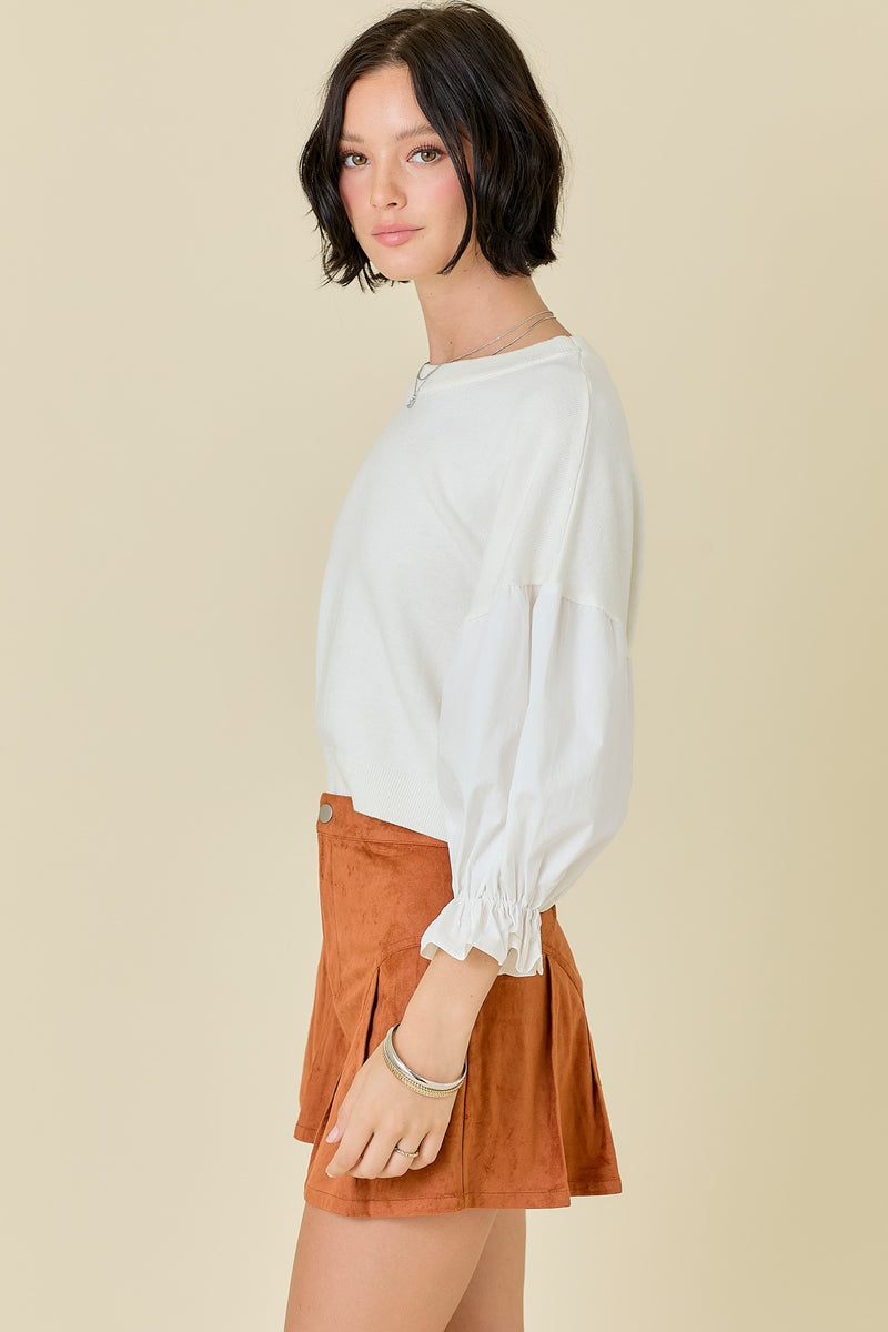 'Waste No Time' Sweater Top