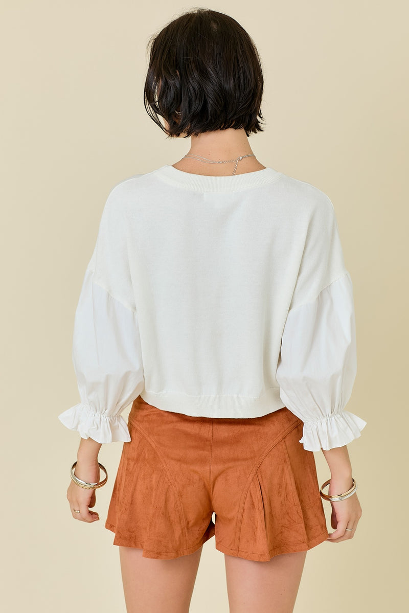 'Waste No Time' Sweater Top