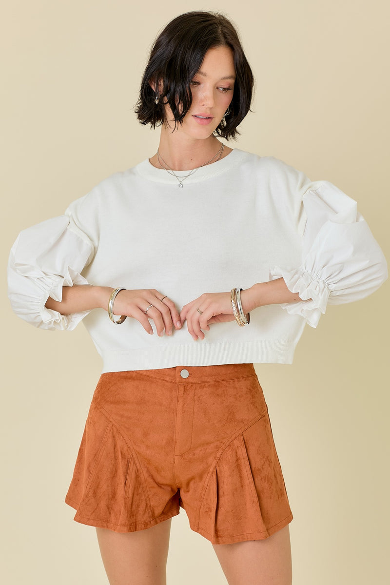 'Waste No Time' Sweater Top