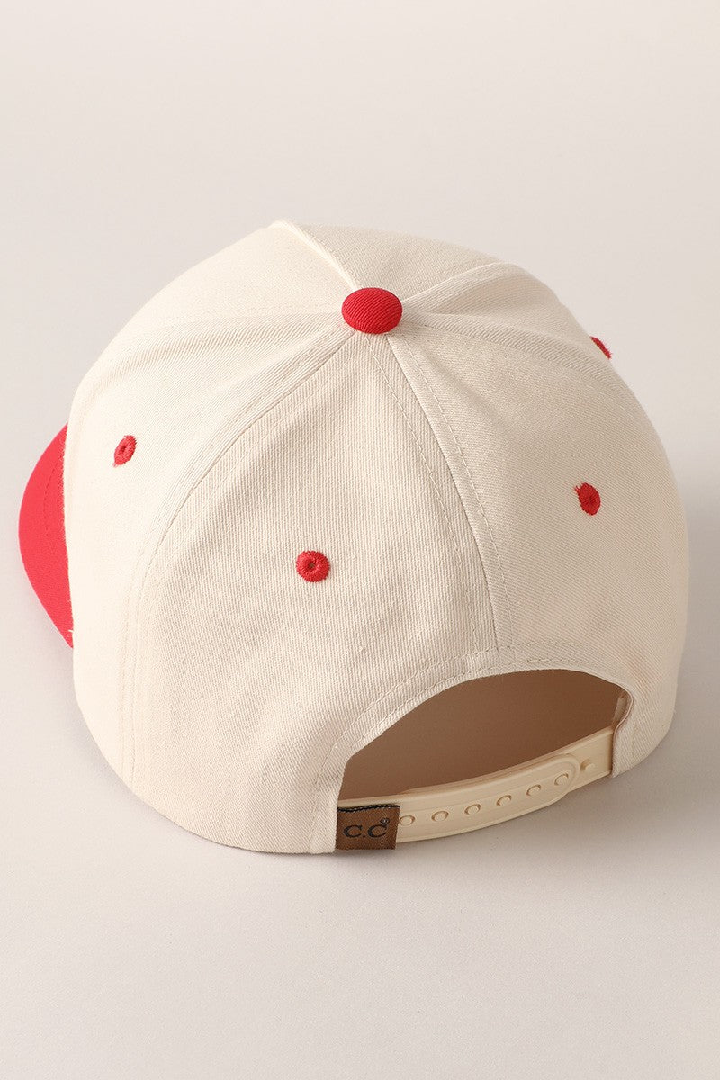 'Merry' Embroidered Hat