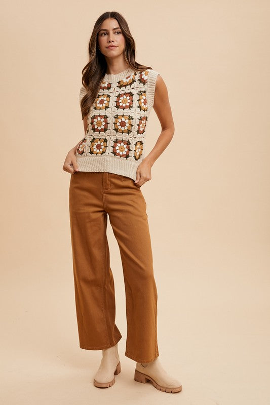 'Weekend Picnic" Sweater Vest