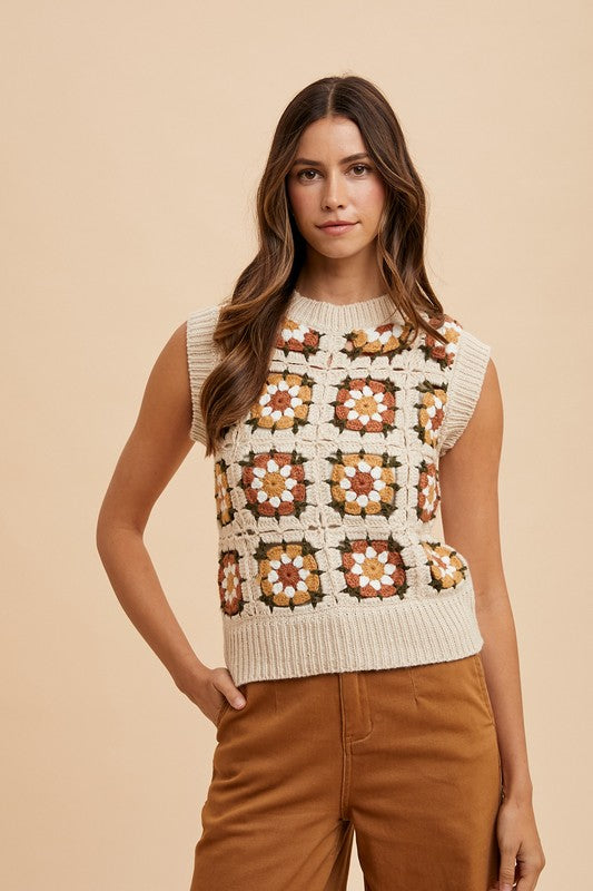 'Weekend Picnic" Sweater Vest