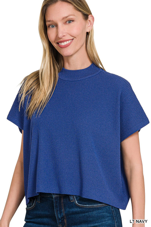 'Where I Am' Sweater - Light Navy