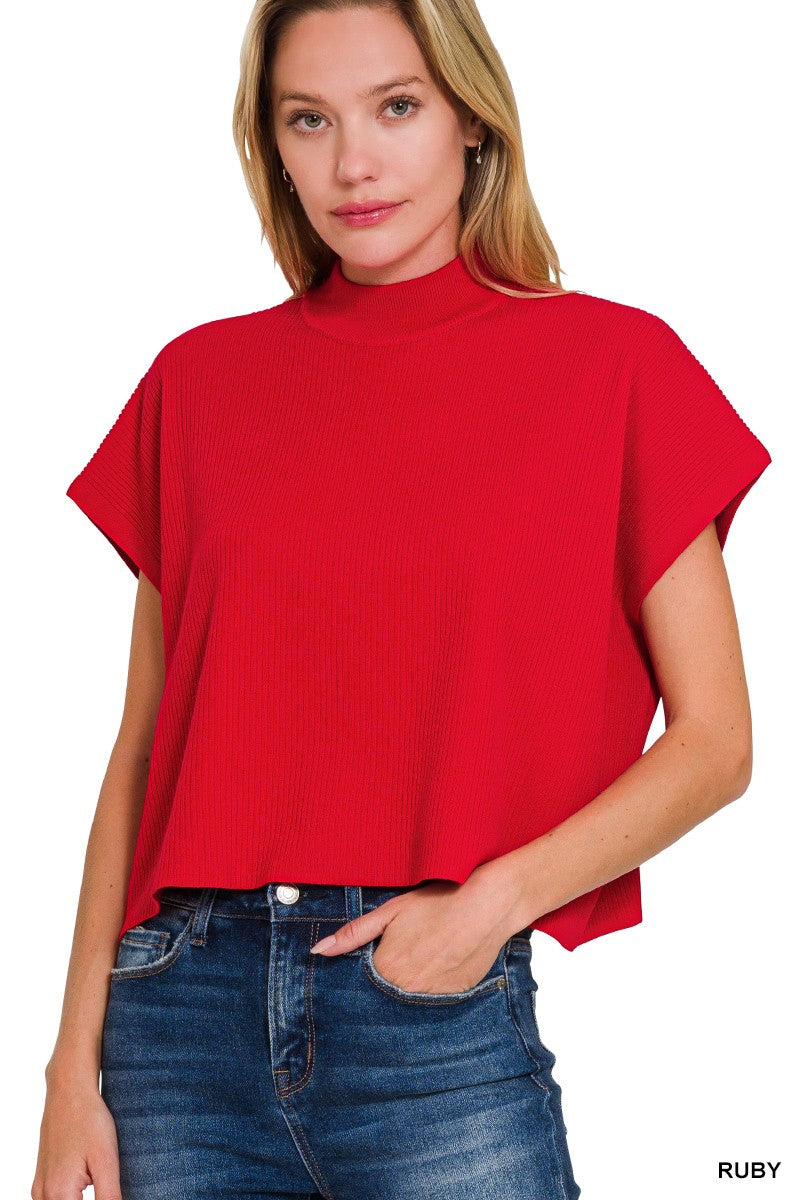 'Where I Am' Sweater - Ruby