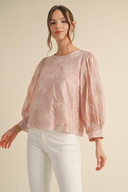 'Everyday Eyelet' Top