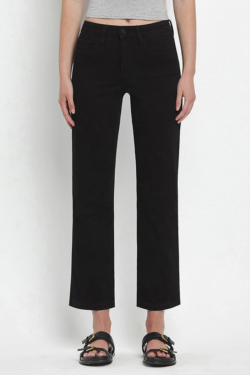 High Rise Ankle Straight Jeans | Vervet