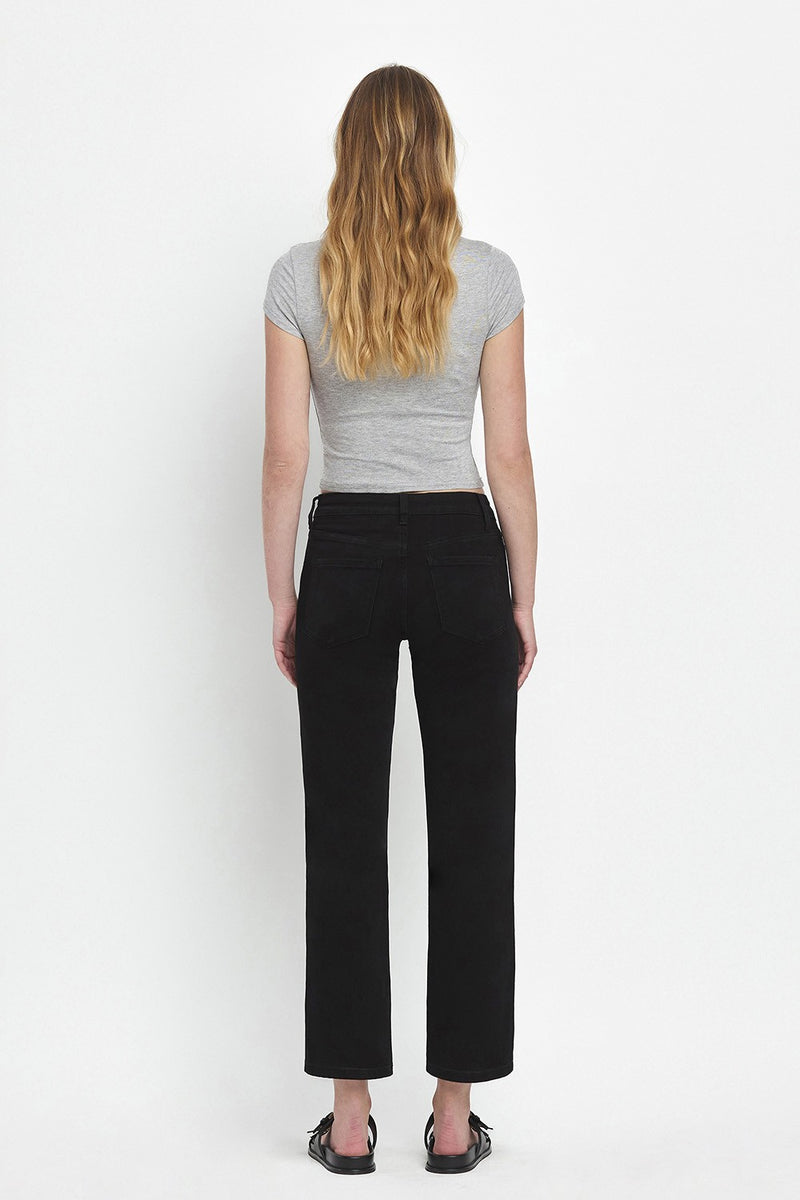 High Rise Ankle Straight Jeans | Vervet