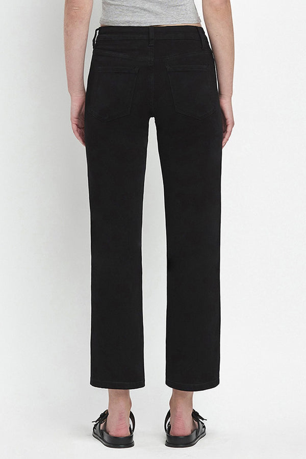 High Rise Ankle Straight Jeans | Vervet