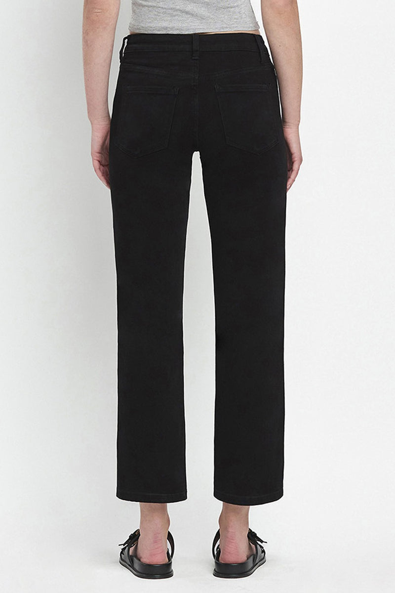 High Rise Ankle Straight Jeans | Vervet