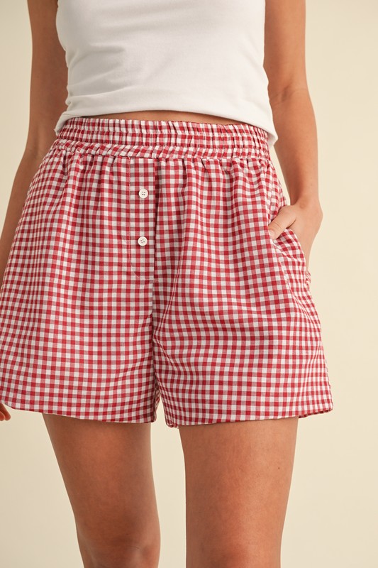 'Her Own Thing' Gingham Shorts